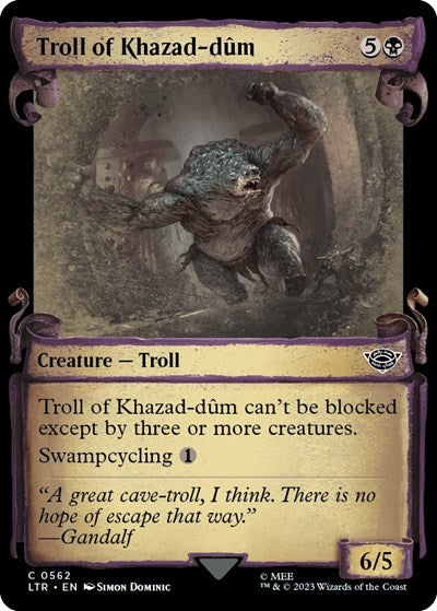 Troll of Khazad-dum (Showcase Scrolls) (Universes Beyond: The Lord of the Rings: Tales of Middle-earth) Light Play