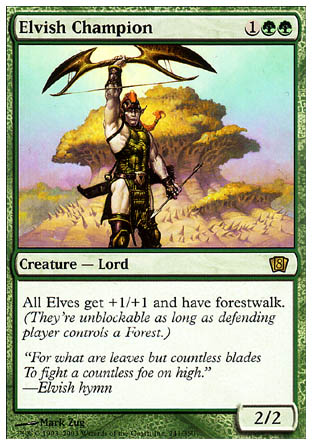 Elvish Champion (8th Edition) Light Play Foil