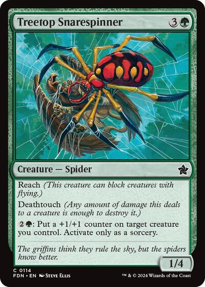 Treetop Snarespinner (Foundations) Near Mint Foil