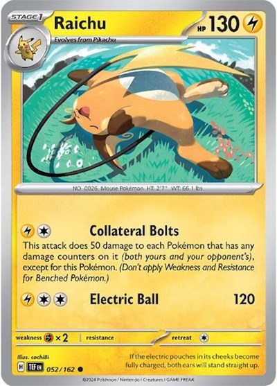 Raichu (SV05: Temporal Forces) Light Play