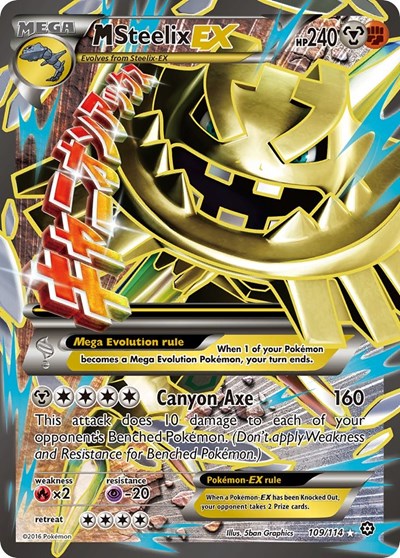 M Steelix EX (Full Art) (XY - Steam Siege) Light Play Holofoil