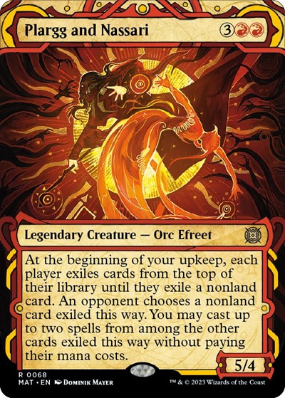 Plargg and Nassari (Showcase) (March of the Machine: The Aftermath) Light Play Foil