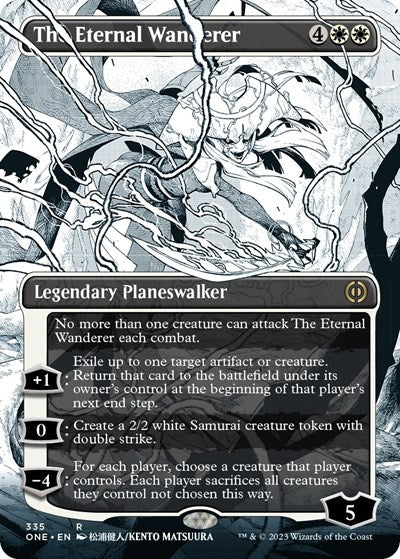 The Eternal Wanderer (Borderless) (Phyrexia: All Will Be One) Light Play