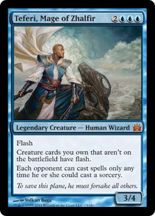 Teferi, Mage of Zhalfir (From the Vault: Legends) Light Play Foil