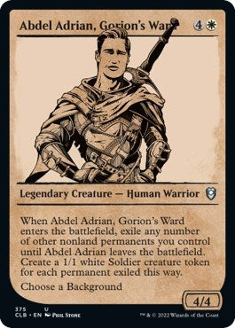 Abdel Adrian, Gorion's Ward (Showcase) (Commander Legends: Battle for Baldur's Gate) Light Play