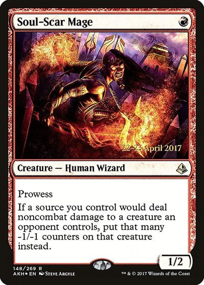 Soul-Scar Mage (Promos: Prerelease Cards) Light Play Foil