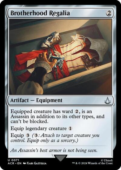 Brotherhood Regalia (Universes Beyond: Assassin's Creed) Light Play Foil