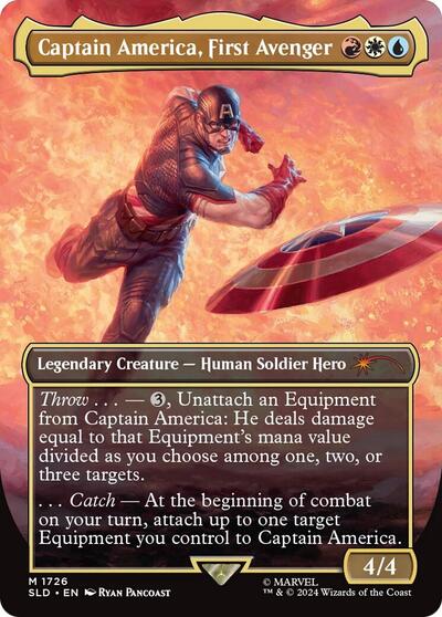 Captain America, First Avenger (Rainbow Foil) (Secret Lair) Near Mint Foil