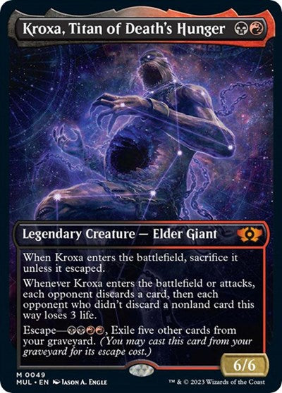 Kroxa, Titan of Death's Hunger (March of the Machine: Multiverse Legends) Light Play Foil