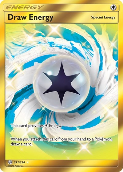 Draw Energy (Secret) (SM - Cosmic Eclipse) Light Play Holofoil