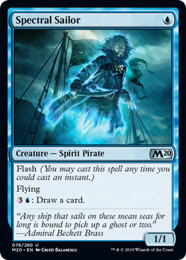 Spectral Sailor (Magic 2020 Core Set) Light Play