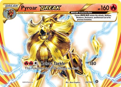 Pyroar BREAK (XY - Steam Siege) Heavy Play Holofoil