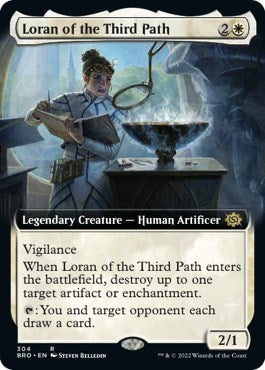 Loran of the Third Path (Extended Art) (The Brothers' War) Light Play Foil