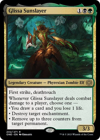 Glissa Sunslayer (Phyrexia: All Will Be One) Light Play Foil