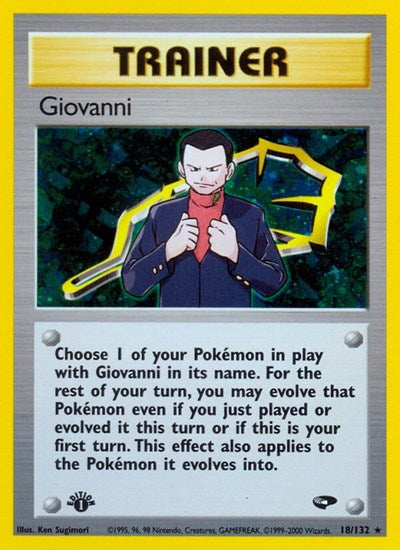 Giovanni (18) (Gym Challenge) Light Play Holofoil Unlimited