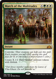 March of the Multitudes (Guilds of Ravnica) Light Play Foil