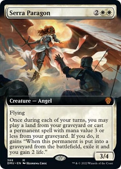 Serra Paragon (Extended Art) (Dominaria United) Light Play Foil