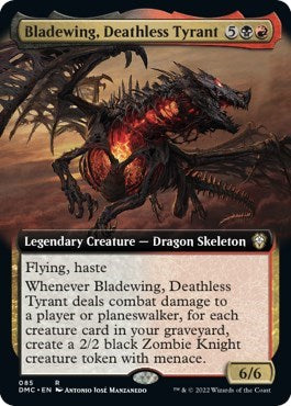 Bladewing, Deathless Tyrant (Extended Art) (Commander: Dominaria United) Light Play