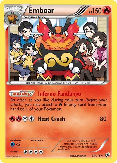 Emboar (Legendary Treasures) Light Play Holofoil