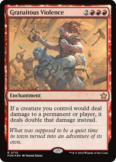 Gratuitous Violence (Foundations) Light Play Foil