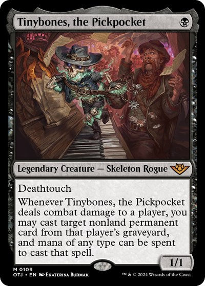 Tinybones, the Pickpocket (Outlaws of Thunder Junction) Light Play Foil