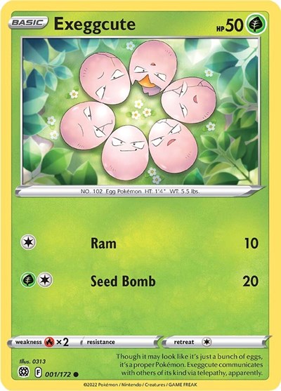 Exeggcute (SWSH09: Brilliant Stars) Light Play Reverse Holofoil