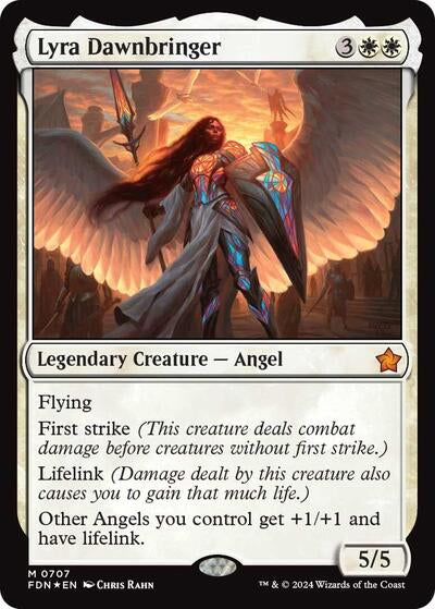 Lyra Dawnbringer (Foundations) Light Play Foil