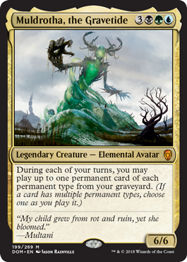 Muldrotha, the Gravetide (Dominaria) Light Play