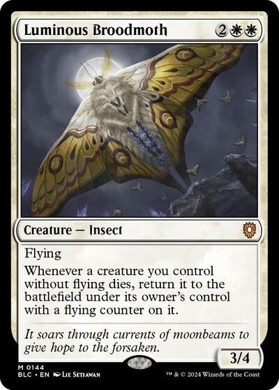 Luminous Broodmoth (Commander: Bloomburrow) Light Play