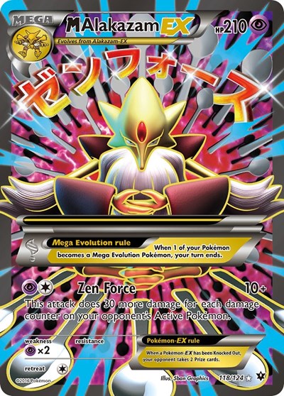 M Alakazam EX (Full Art) (XY - Fates Collide) Light Play Holofoil