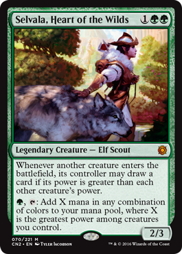 Selvala, Heart of the Wilds (Conspiracy: Take the Crown) Light Play