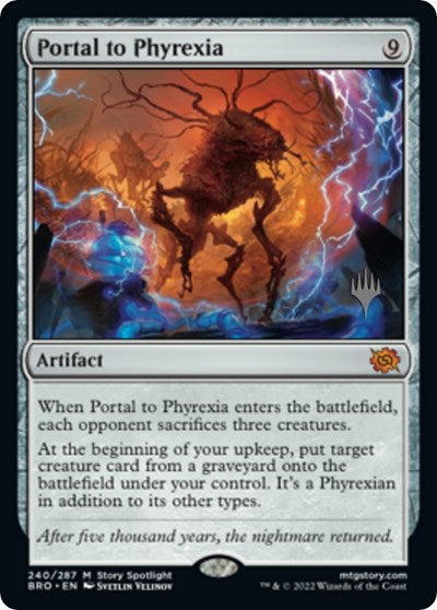 Portal to Phyrexia (Promo Pack: The Brothers War) Light Play