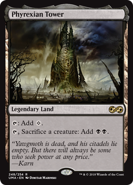 Phyrexian Tower (Ultimate Masters) Light Play Foil