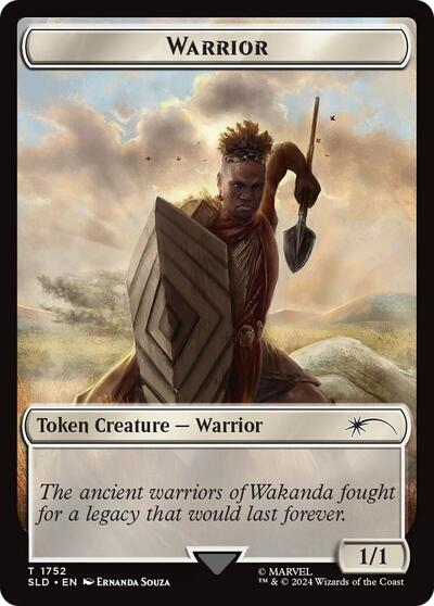 Warrior Token (Rainbow Foil) (Secret Lair) Near Mint Foil