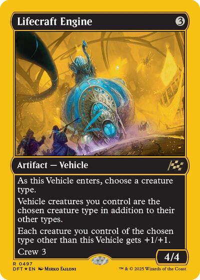 Lifecraft Engine (First-Place Foil) (Aetherdrift) Light Play Foil