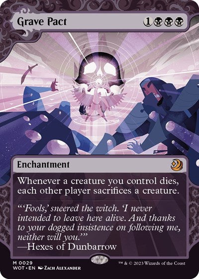 Grave Pact (Wilds of Eldraine: Enchanting Tales) Light Play