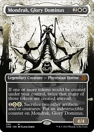 Mondrak, Glory Dominus (Showcase) (Phyrexia: All Will Be One) Light Play