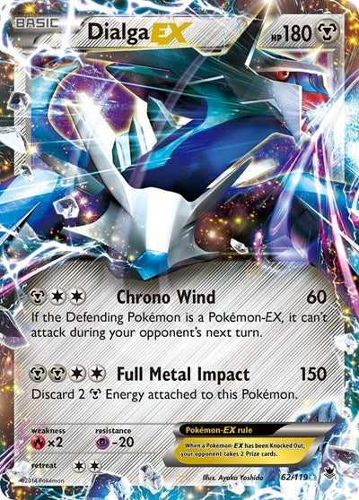 Dialga EX (XY - Phantom Forces) Light Play Holofoil