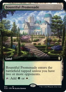 Bountiful Promenade (Extended Art) (Commander Legends: Battle for Baldur's Gate) Light Play Foil