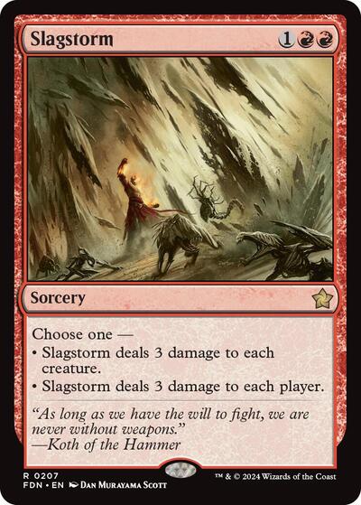 Slagstorm (Foundations) Near Mint Foil