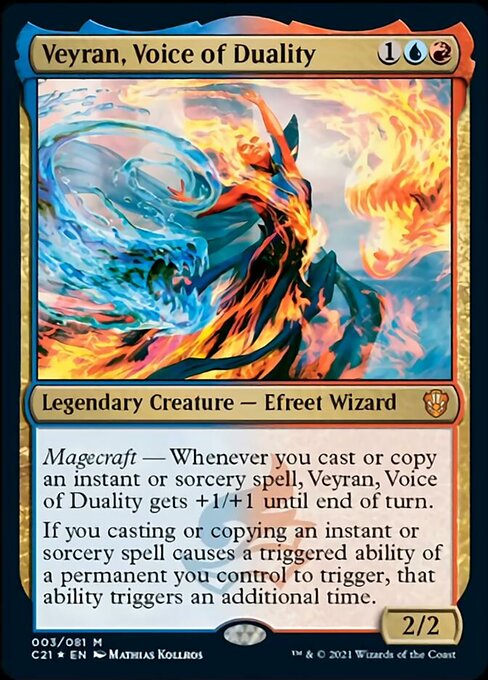 Veyran, Voice of Duality (Commander 2021 Strixhaven) Light Play Foil