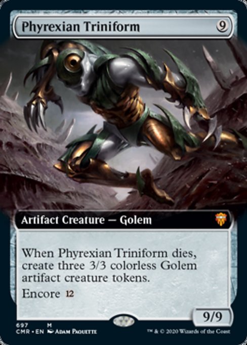 Phyrexian Triniform (Extended Art) (Commander Legends) Light Play