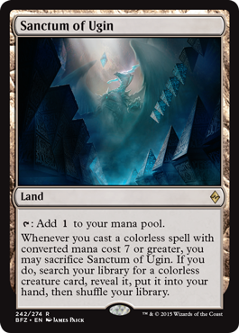 Sanctum of Ugin (Battle for Zendikar) Light Play