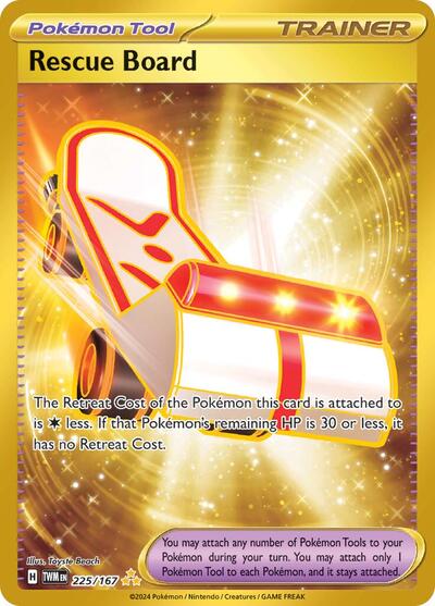 Rescue Board (SV06: Twilight Masquerade) Light Play Holofoil