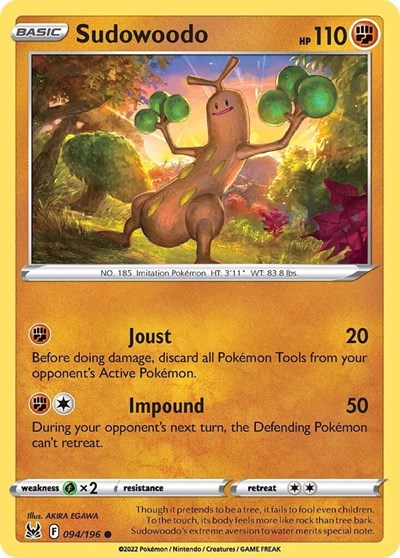 Sudowoodo (SWSH11: Lost Origin) Light Play