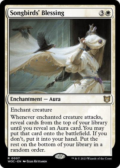 Songbirds' Blessing (Commander: Wilds of Eldraine) Light Play