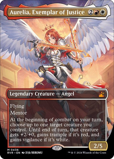 Aurelia, Exemplar of Justice (Anime Borderless) (Ravnica Remastered) Light Play Foil