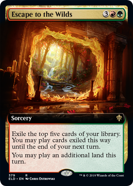 Escape to the Wilds (Extended Art) (Throne of Eldraine) Light Play Foil