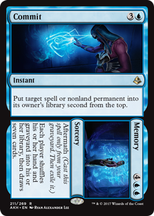 Commit to Memory (Amonkhet) Light Play Foil