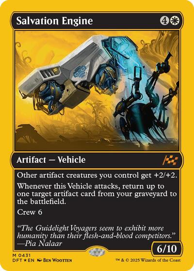 Salvation Engine (First-Place Foil) (Aetherdrift) Light Play Foil